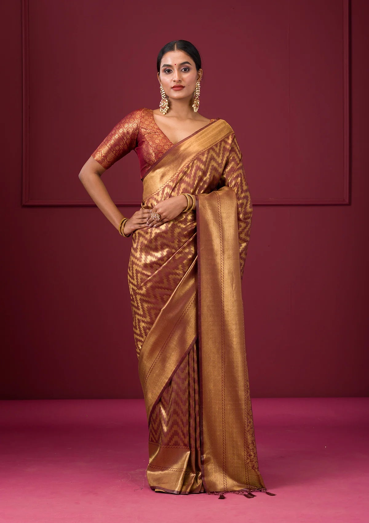 Golden Saree