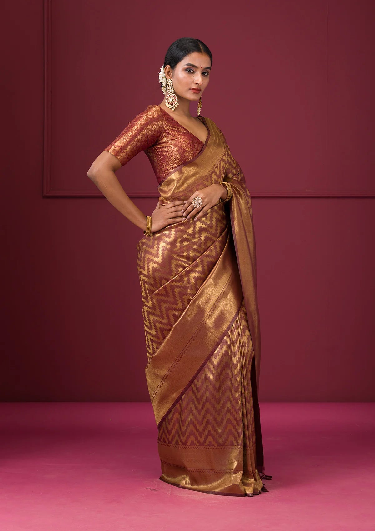 Golden Saree