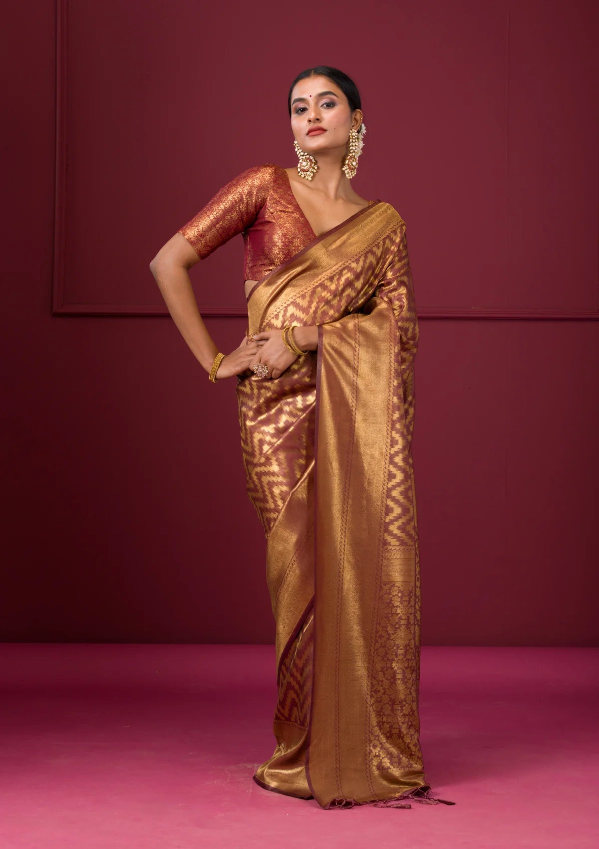Golden Saree