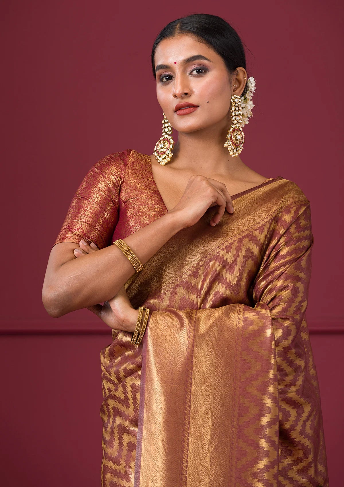 Golden Saree