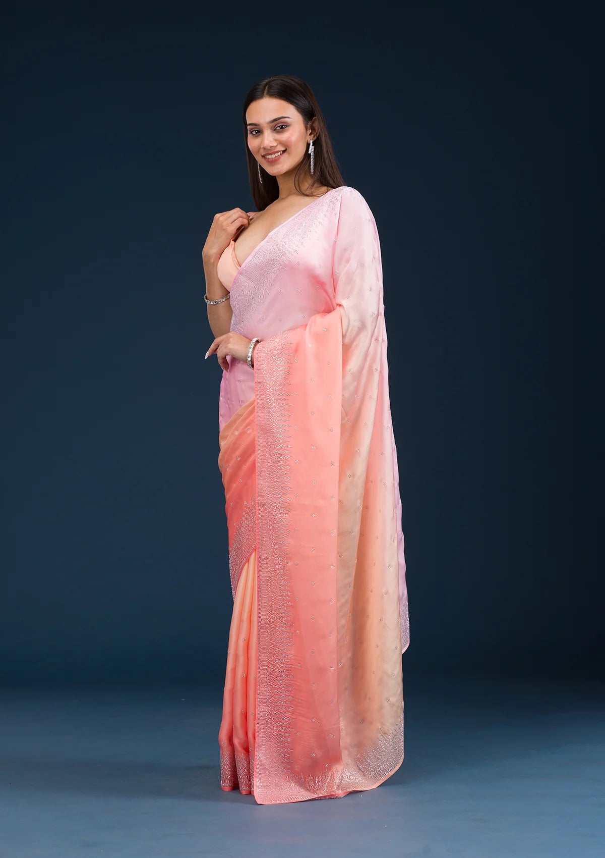 Saree new pink